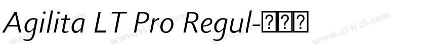 Agilita LT Pro Regul字体转换